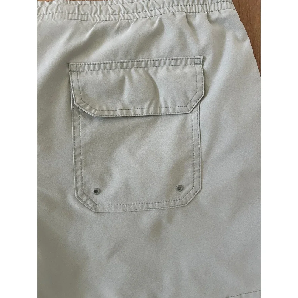 Abercrombie & Fitch Mens Relaxed Stretch Swim Trunks Light Aqua Large 5